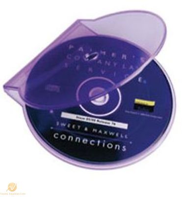 Klare lila Muschelschale Kunststoff hochwertige Einzelhülle CD DVD Disk Aufbewahrung