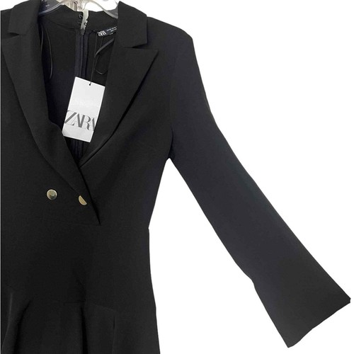 Tuta blazer Zara nera manica lunga con bottoni taglia XS - Foto 8 di 14