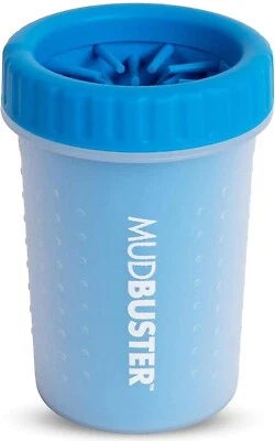 Dexas MudBuster Portable Dog Paw Washer/ Paw Cleaner Blue Medium