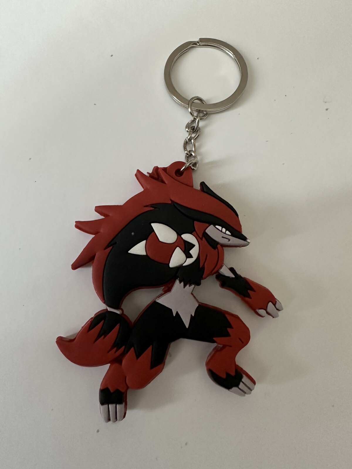 Pokemon Zoroark 3D Double Sided PVC Keyring Keychain Handbag Charm Retro Gift UK