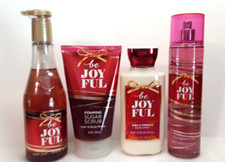 BBW BE JOYFUL Fragrance Mist Lotion  SEALED Foaming Sugar Scrub  Hand Soap 4pc