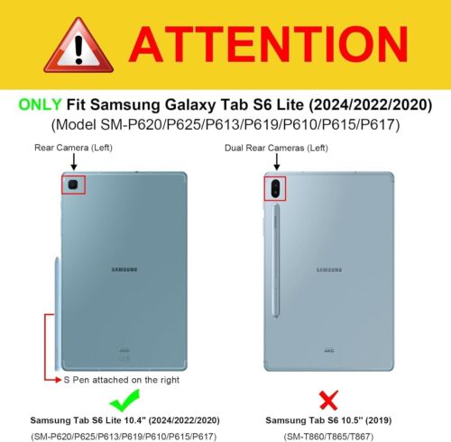 Samsung Tab S6 Lite Case Shockproof Protective Cover for Galaxy Tab S6 Lite 10.4 - Picture 2 of 13