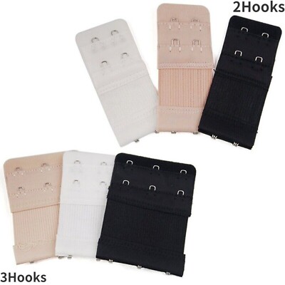 BH Extender Verlängerung Elastisch 2/3 Haken Clip On Strap Soft BH Band Extend