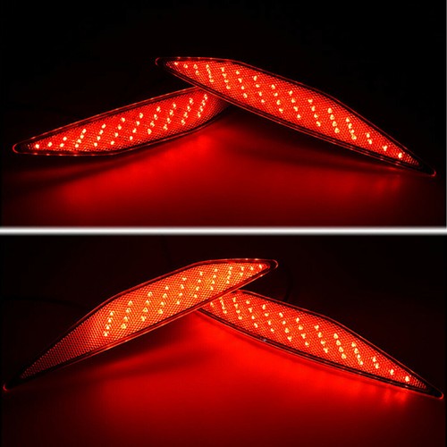 LED Rear Bumper Reflector Fog Brake Turn Indicator Lights For VW Golf 7 14-17 - Picture 2 of 4