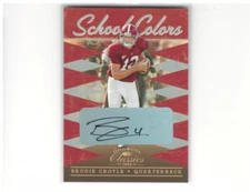 2006 Donruss Classics School Colors Autographs #14 Brodie Croyle Auto /25 