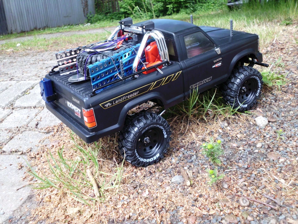 Tamiya Landfreeder CC-01 Crawler Umbau,  2,4 GHz Fernst. elek. Winde, Alu Tuning - Bild 2 von 4