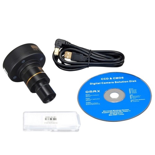 OMAX 40X-2500X Microscopio composto tinoculare LED campo scuro + fotocamera digitale 9 megapixel - Foto 6 di 8