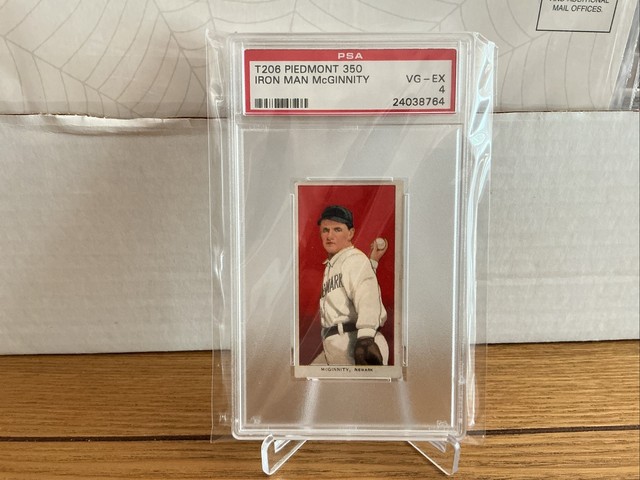 T206 Piedmont 350 Joe Iron Man Mcginnity PSA 4 VG-EX Newark
