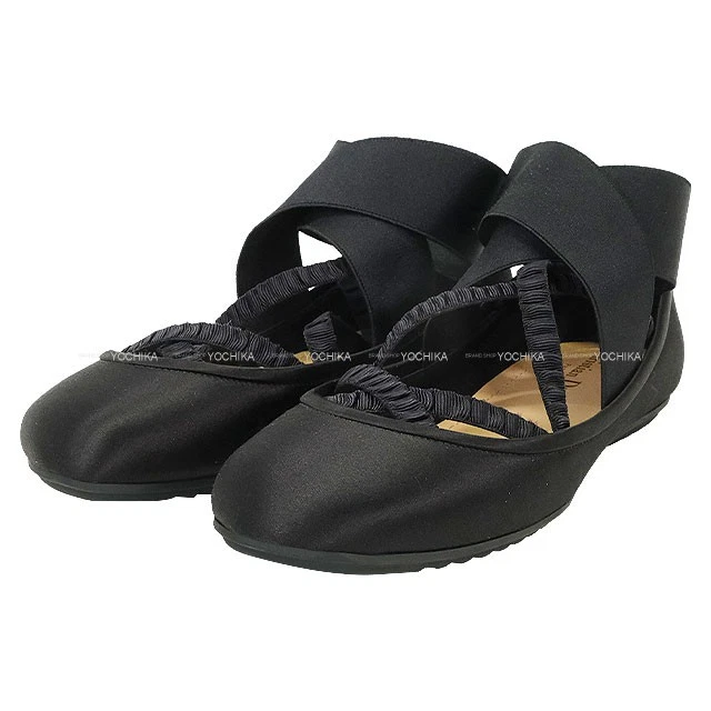 Dior — 2025AW Dior SHADE Flat Shoes Ballerina Ankle Band Noir (Black) Technical Fab...