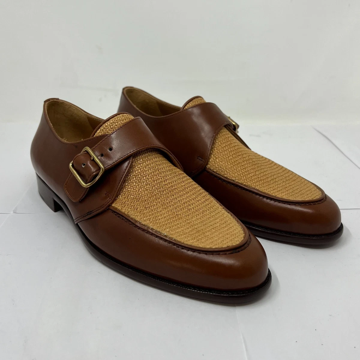 Ralph Lauren Leather Upper Brown Dress Shoes for Men for  display picture 3