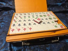 Vintage Mahjong Mah Jong Plastic 307 Resin Plastic 150 Tile Set Never Used