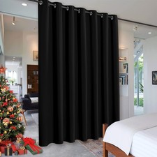 Blackout Room Divider Curtain Thermal Insulated for Sliding Door