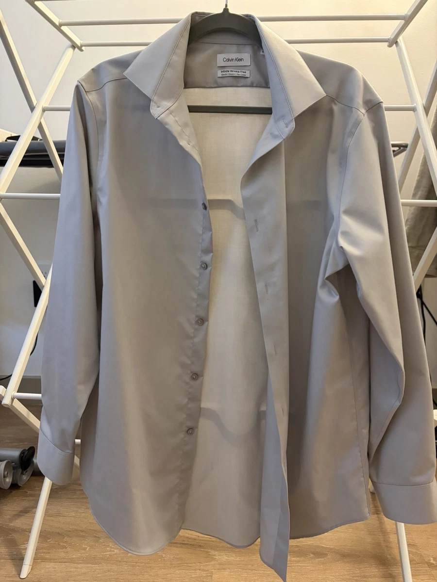 Calvin Klein Slim 100% Cotton Dress Shirts for Men for sale | eBay
