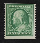 CKStamps: US Stamps Collection Scott#352 1c Franklin Mint NH OG 24 1/2mm