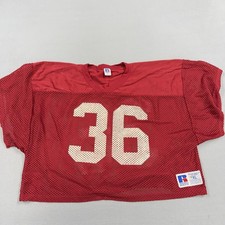 Vintage Russell Athletic Shirt Mens XL Red Mesh Football Jersey 36 Practice Top