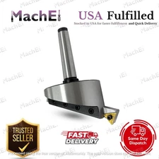 MachEl 3" (75mm) Fly Cutter – 2MT Shank M10x1.5 with Carbide Insert for Mill/Lat
