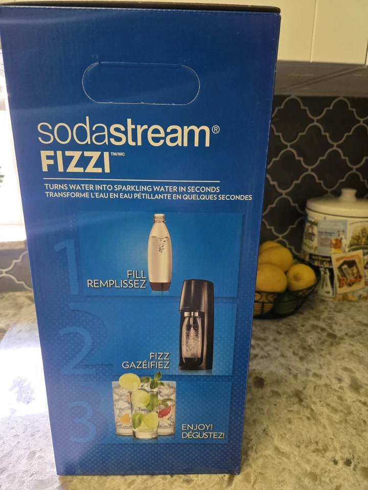 SodaStream Fizzi (Negro) con Botella de CO2 y BPA (2 incluidas) Foto 2 de 4