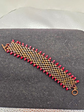 OOAK Handmade Beaded Bracelet Dragon Scales