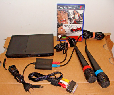 SONY PlayStation Slim- Konsole (Model:SCPH-90004-PAL ) +Singstar Spiel+Mikrofone