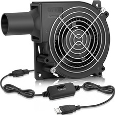 120mm USB Blower Fan with Speed Control Small 5V DC Brushless 1232
