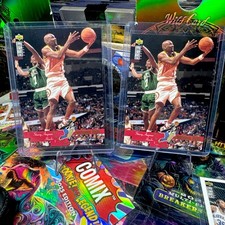 1995-96 Upper Deck Collector's Choice Professor Dunk Stacey Augmon Lot Of 2
