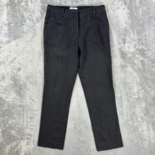Prada Wool Trousers Mens Size 42 IT 30x32 Charcoal Gray Twill Dress Pants Luxury
