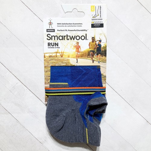 SmartWool RUN Socks 1pr Low Ankle Unisex L Merino Wool Blend Arch Support - Picture 3 of 8