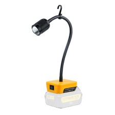 Work Lamp Flexible Gooseneck LED Light Lamp 300LM for Dewalt 18V Li-ion Battery