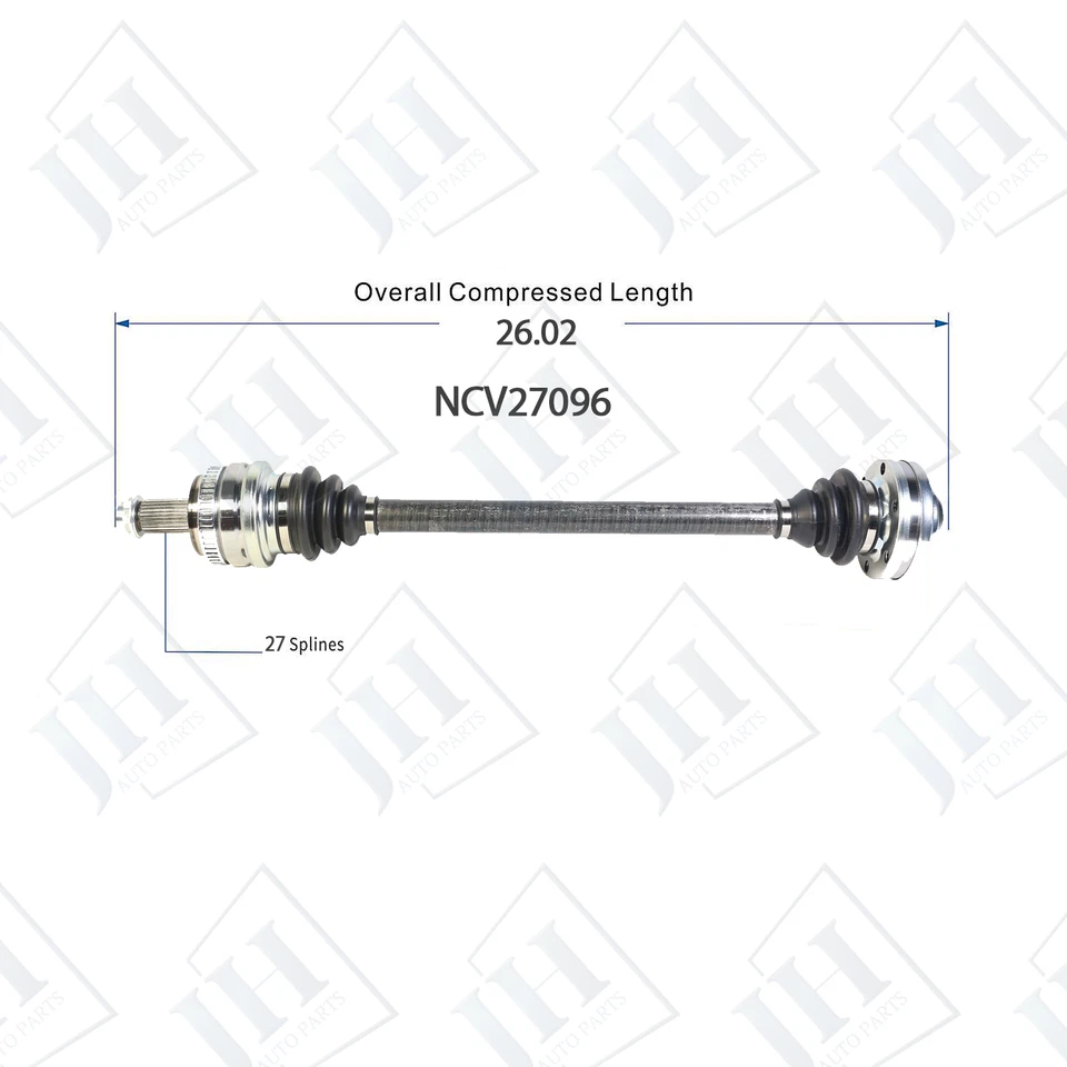 Juego de ejes de eje CV izquierdo derecho OE para BMW 325i 2006 tracción trasera transmisión automática Foto 2 de 4