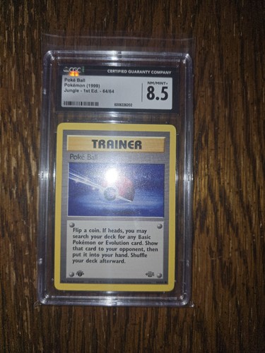 Poké Ball (1st Edition) graded CGC 8.5 for sale on eBay