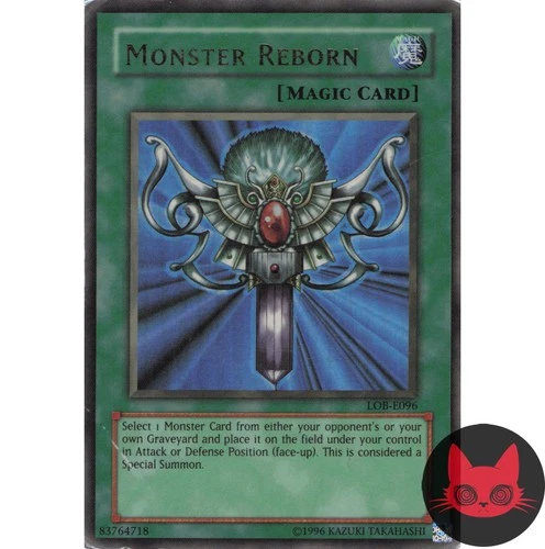Yugioh Monster Reborn LOB-E096 Ultra Rare HP