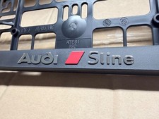 2 X Eu New Edition License Number Plate Holder Surround For New Audi S-line Car