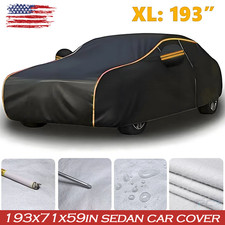 Full Car Cover Waterproof All Weather Protection Anti-UV Rain Snow Anti Scratch