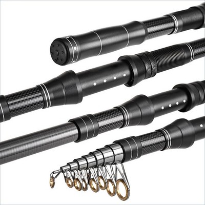 Einziehbare Carbon Angelrute Short Section Travel Spinner Köder 240cm