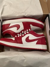 Jordan Air Jordan 1 Low White Varsity Red New Beginnings Sneaker Men 553558-166