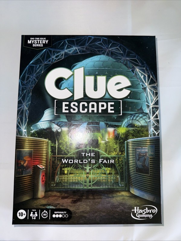 Clue Escape: The World’s Fair Board Game Escape Room 1-Time Solve Mystery Game