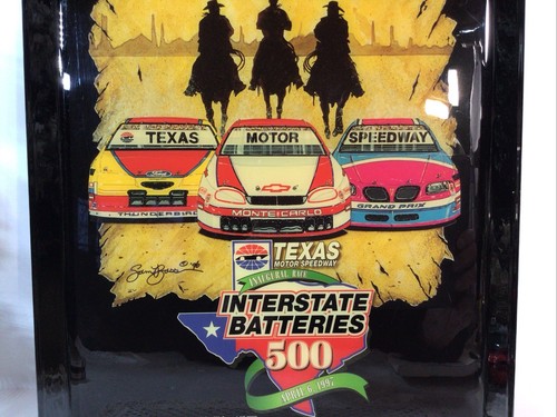 Baterías interestatales de carrera inaugural Texas Motor Speedway 500 placa de pared 14 x 11 - Imagen 3 de 14
