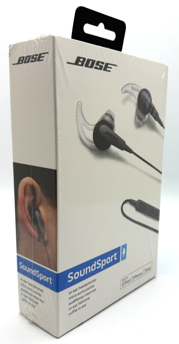 BOSE SoundSport in-ear headphones Wired Apple Controls w/ Mic