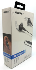 BOSE SoundSport in-ear headphones Wired Apple Controls w/ Mic CHARCOAL BLACK NEW