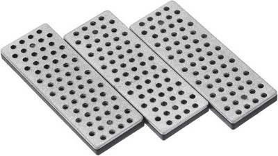PATIKIL 70mm 240 Grit Extra-Coarse Ski Snowboard Diamond Stone, 3 70mm, Black 