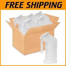 Translucent Male Urinal with Cover - Portable, 1000cc, 48pk