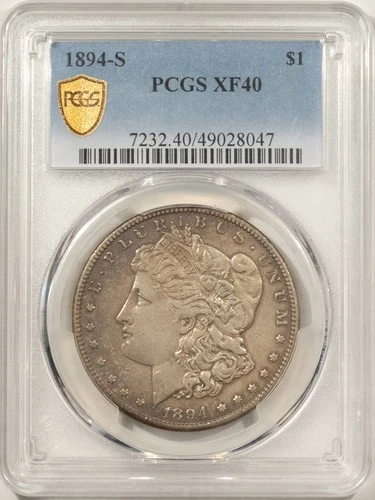 1894-S $1 MORGAN DOLLAR - PCGS XF-40