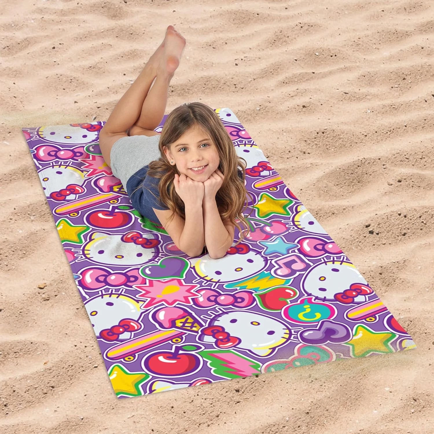 Hello Kitty Microfiber Beach Towel - Cherry Summer