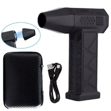 Compressed Air Duster Mini Blower with LED Light, 130,000 RPM, 4 Speed New