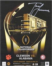 Trevor Lawrence Clemson Tigers Signed 2019 National Championship Game Program