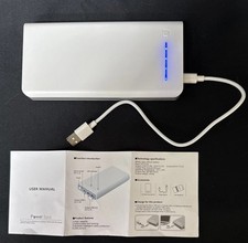 Power Bank With Torch Feature And USB Cable 20000 mAh Rechargeable Portable