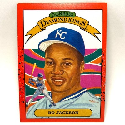 1990 Donruss - Bo Jackson #1 Diamond Kings Kansas City Royals Bo Knows EX-NM+ 