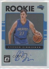 2016-17 Panini Donruss Optic Holo Silver Prizm Stephen Zimmerman #27 Auto 05cx