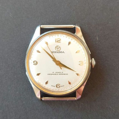 Rodania 5155 Analog Automatic Men 17 Jewels Swiss Made Vintage
