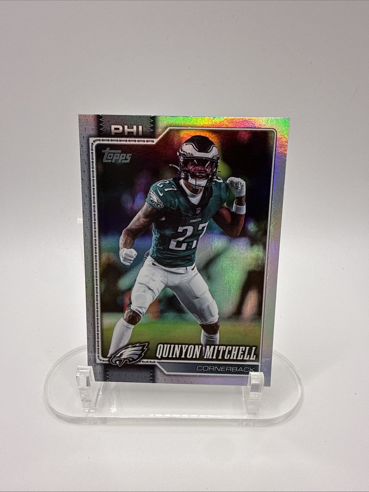 Quinyon Mitchell Rainbow Foil #249 Philadelphia Eagles CB 2026 Topps Flagship